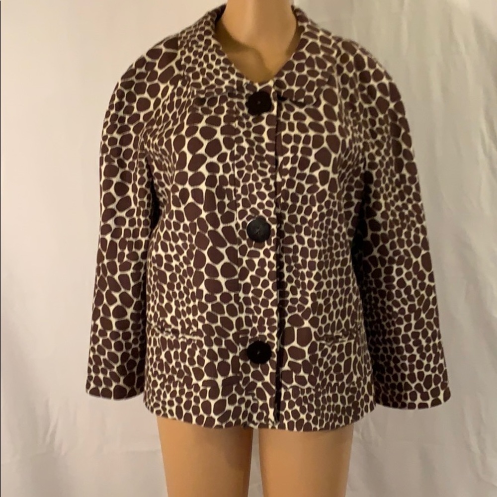 Josephine Chaus Blazer Brown and Cream